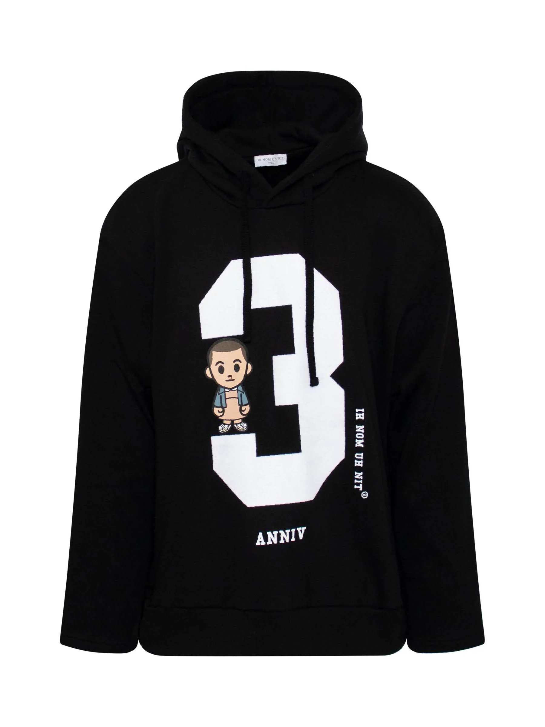 3 Eleven Hoodie in Black - 1