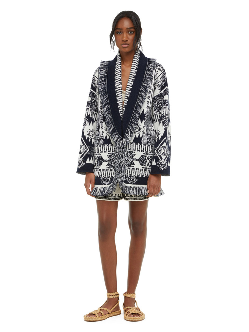 Wood Block Ibrid Jacquard Cardigan 4