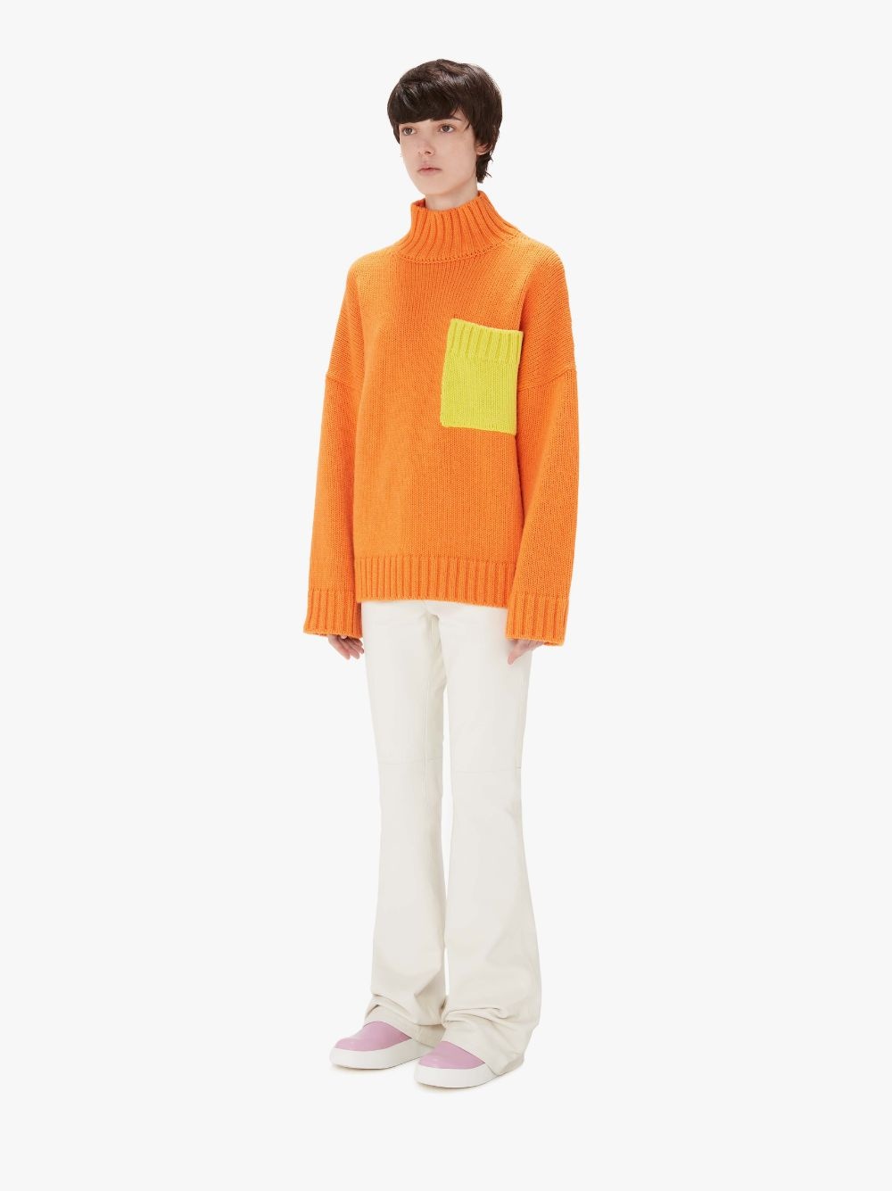 knitted patch-pocket jumper - 4