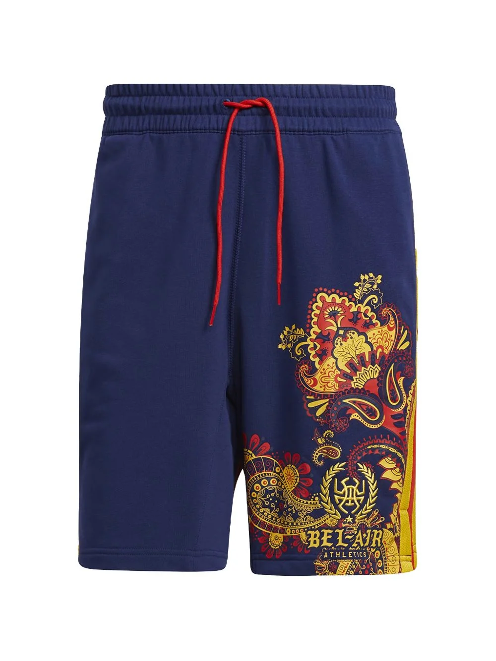 paisley-print track shorts - 1