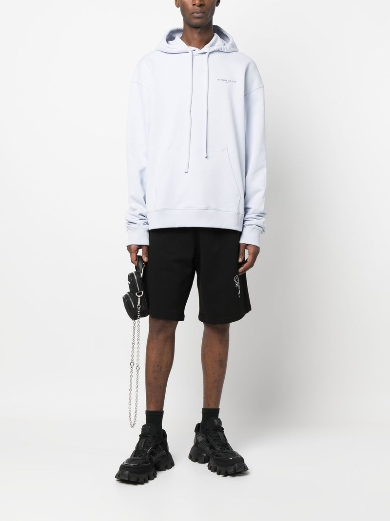 ih nom uh nit graphic print cotton hoodie outlook