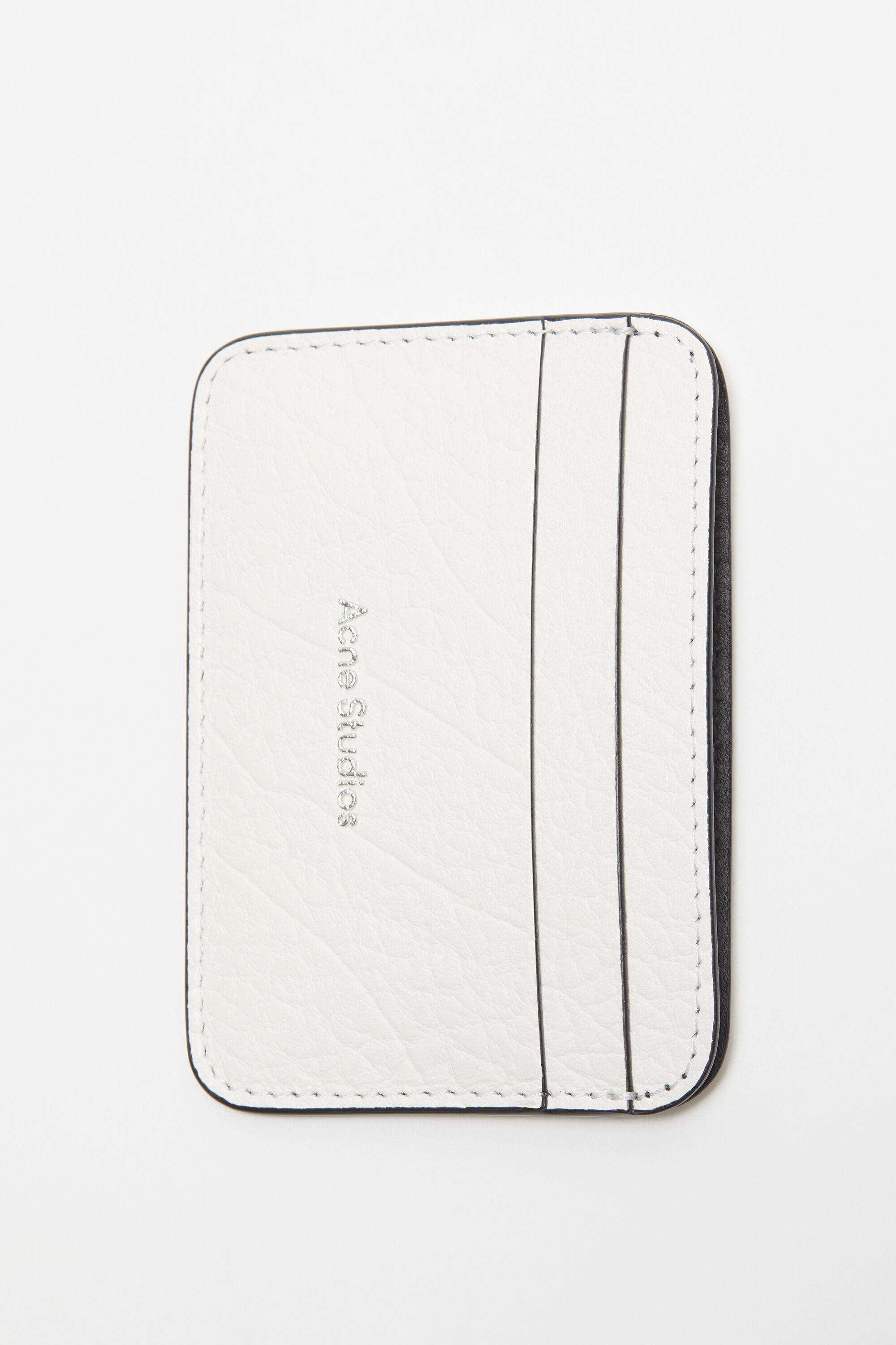 Leather card holder - White - 6