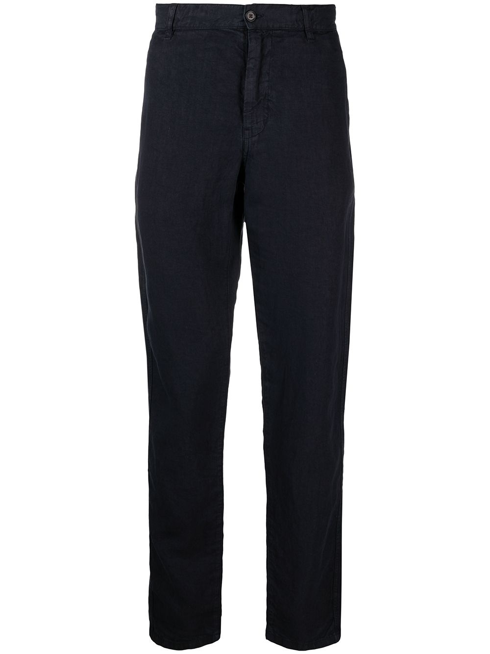 straight-leg linen trousers - 1