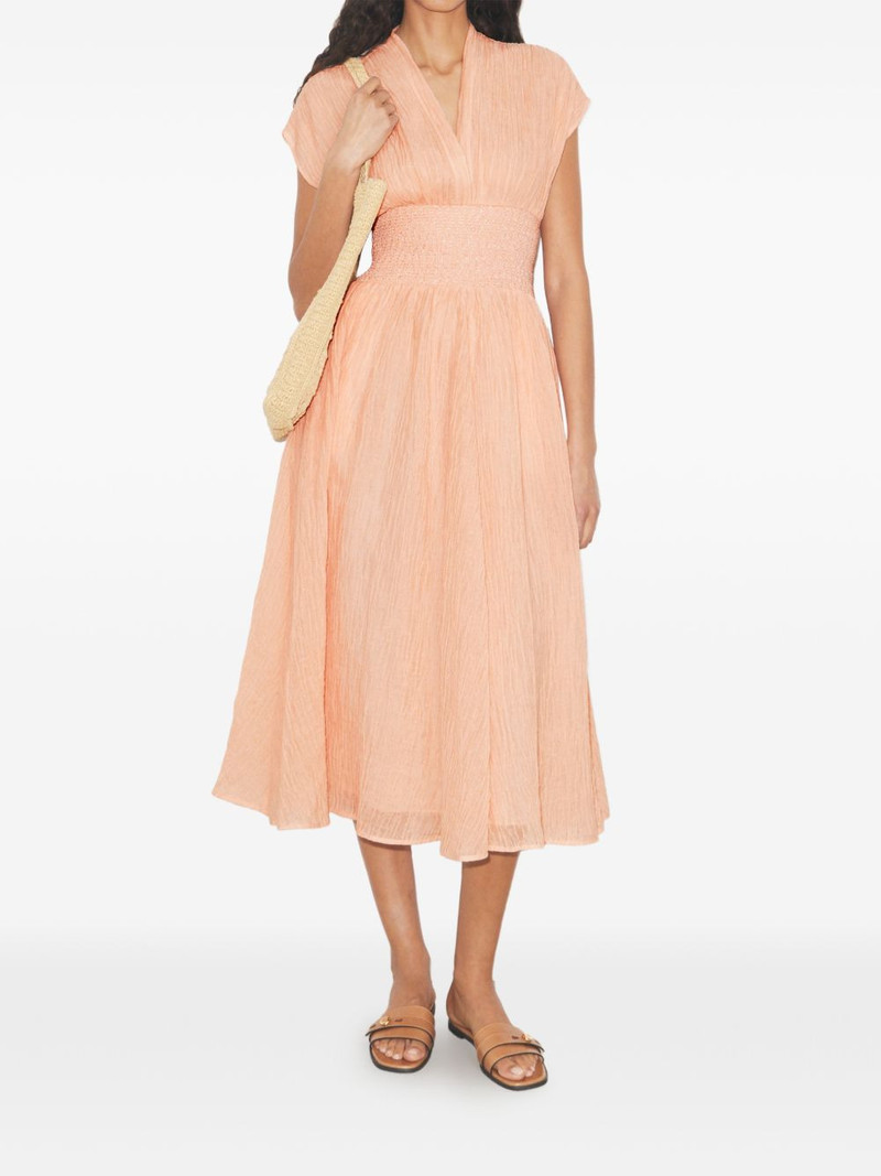 TORY BURCH V-neck linen dress outlook