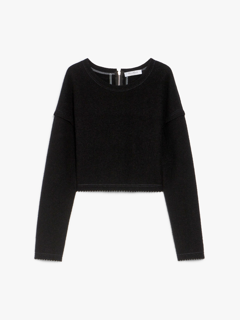 CRESPO Wool and cashmere cropped jumper - 1