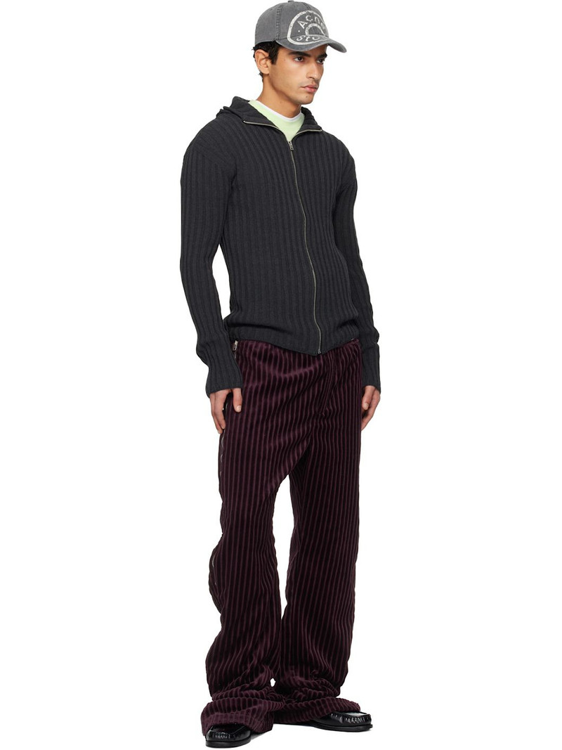 Acne Studios Burgundy Corduroy Trousers outlook