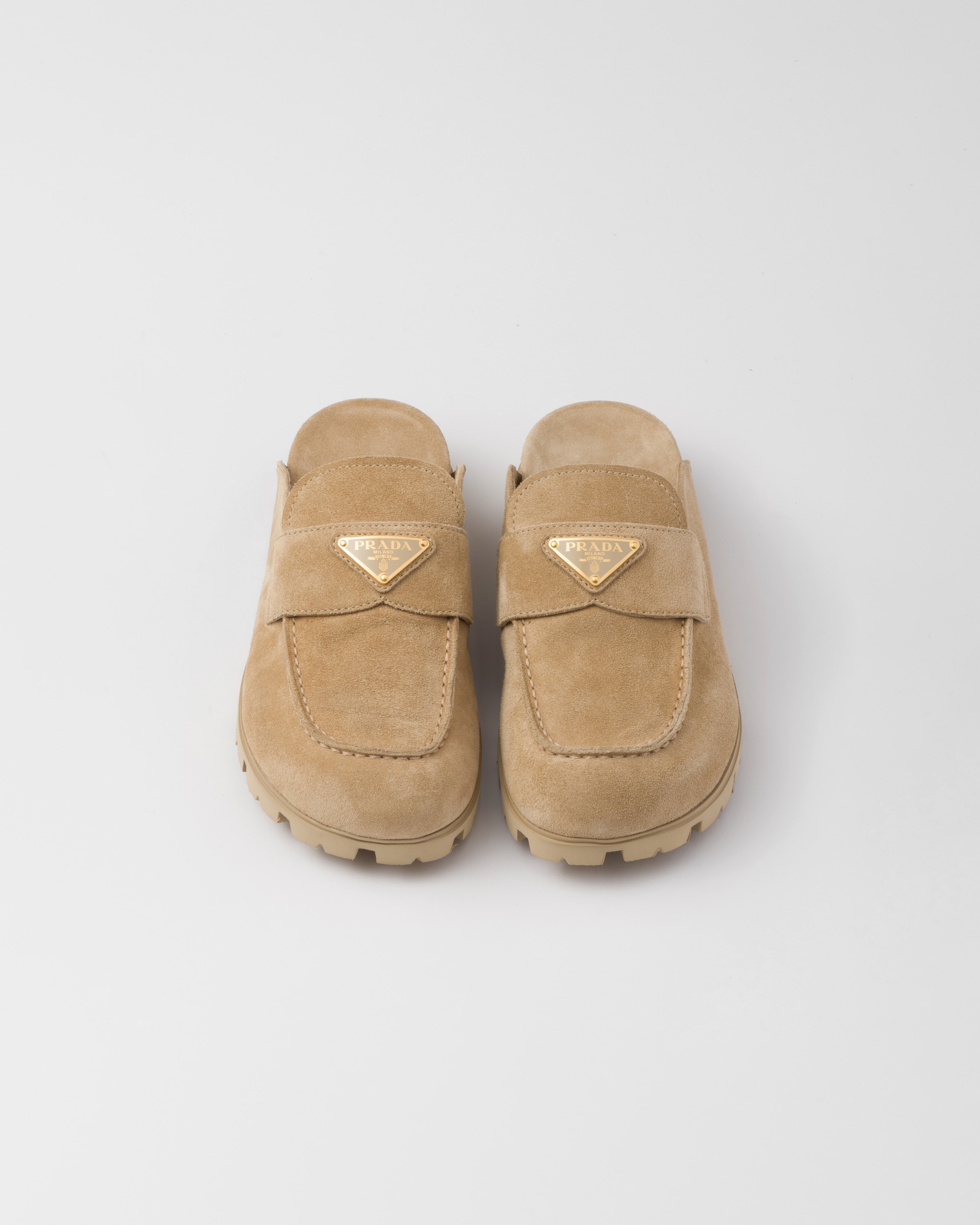 サンダル PRADA SUEDE SABOTS Prada Suede Sabots | Saks Fifth Avenue