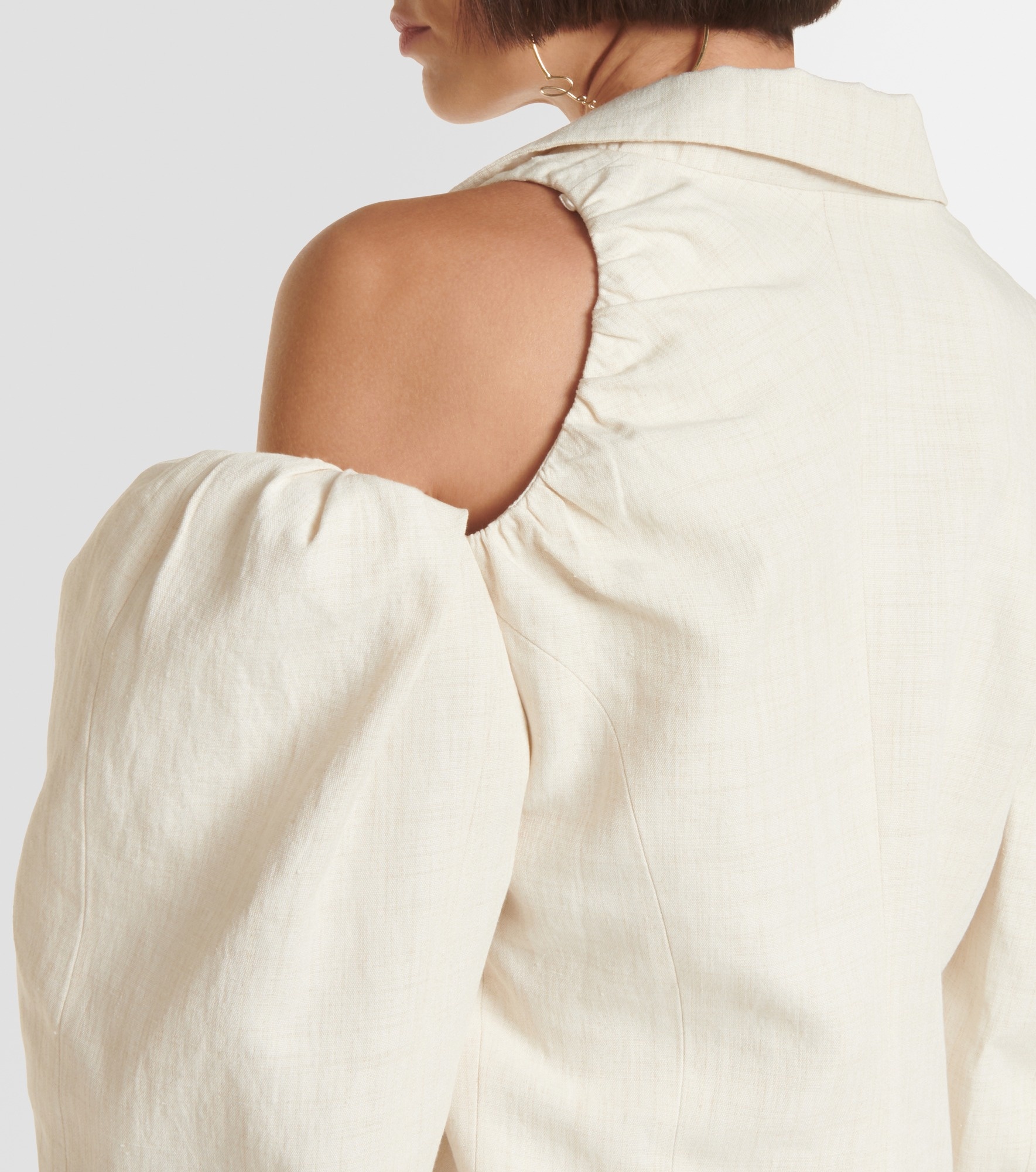 La Veste Galliga linen-blend blazer - 7