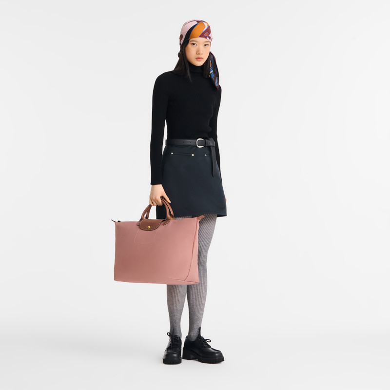 Longchamp Le Pliage Original L Travel bag Pink Tea - Recycled canvas outlook
