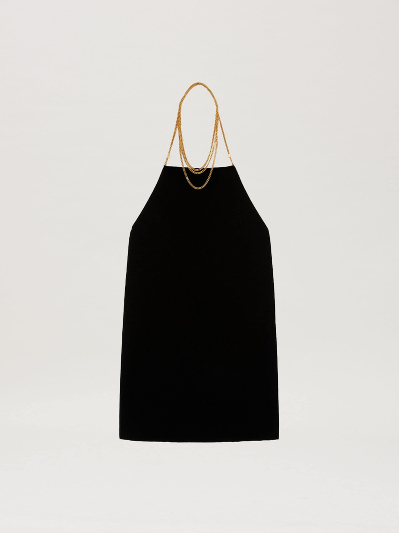 CHAIN VELVET DRESS 1