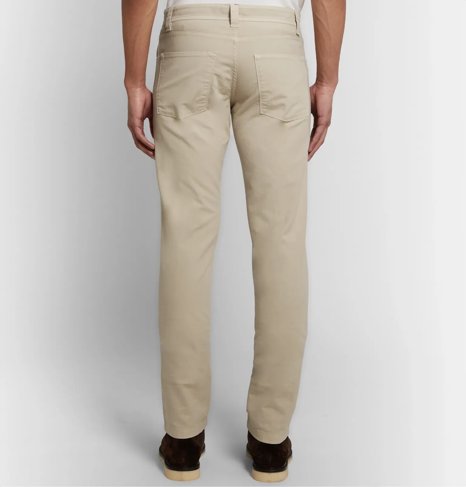 Slim-Fit Stretch-Cotton Trousers - 11