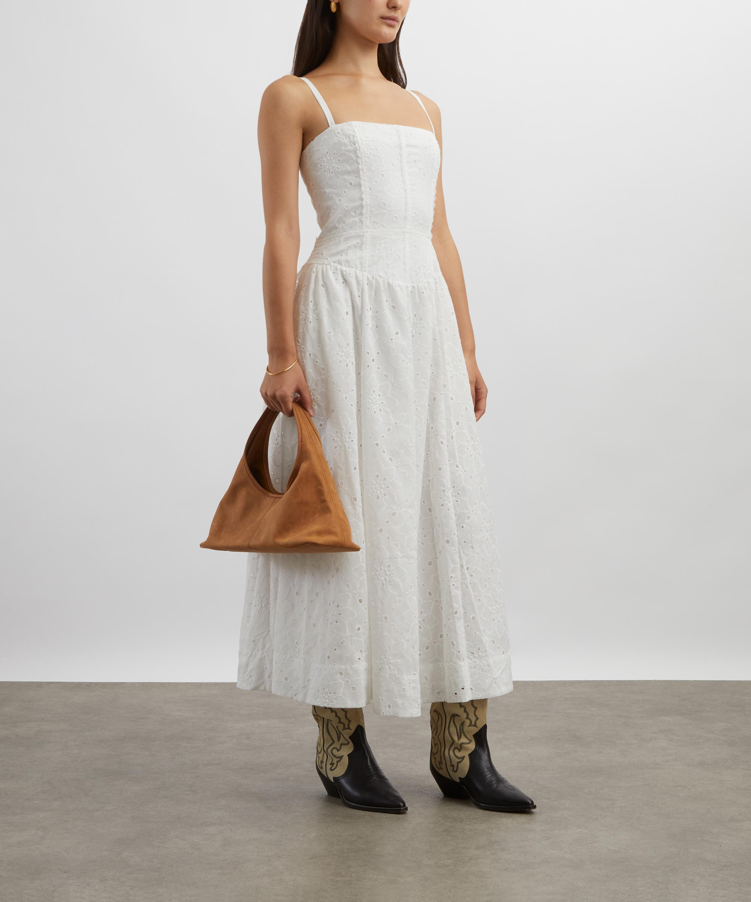 Katarin White Broderie Anglaise Dress - 2