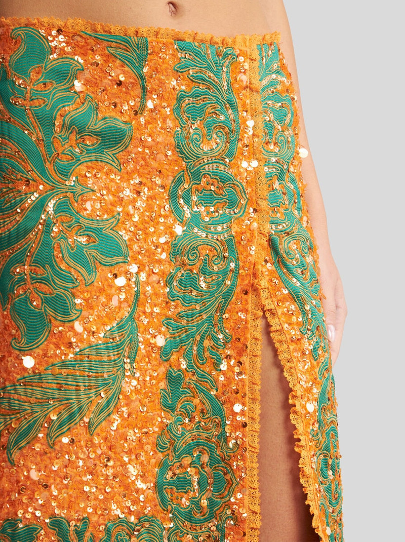 Etro STRAIGHT-CUT SKIRT WITH SEQUIN EMBROIDERY outlook
