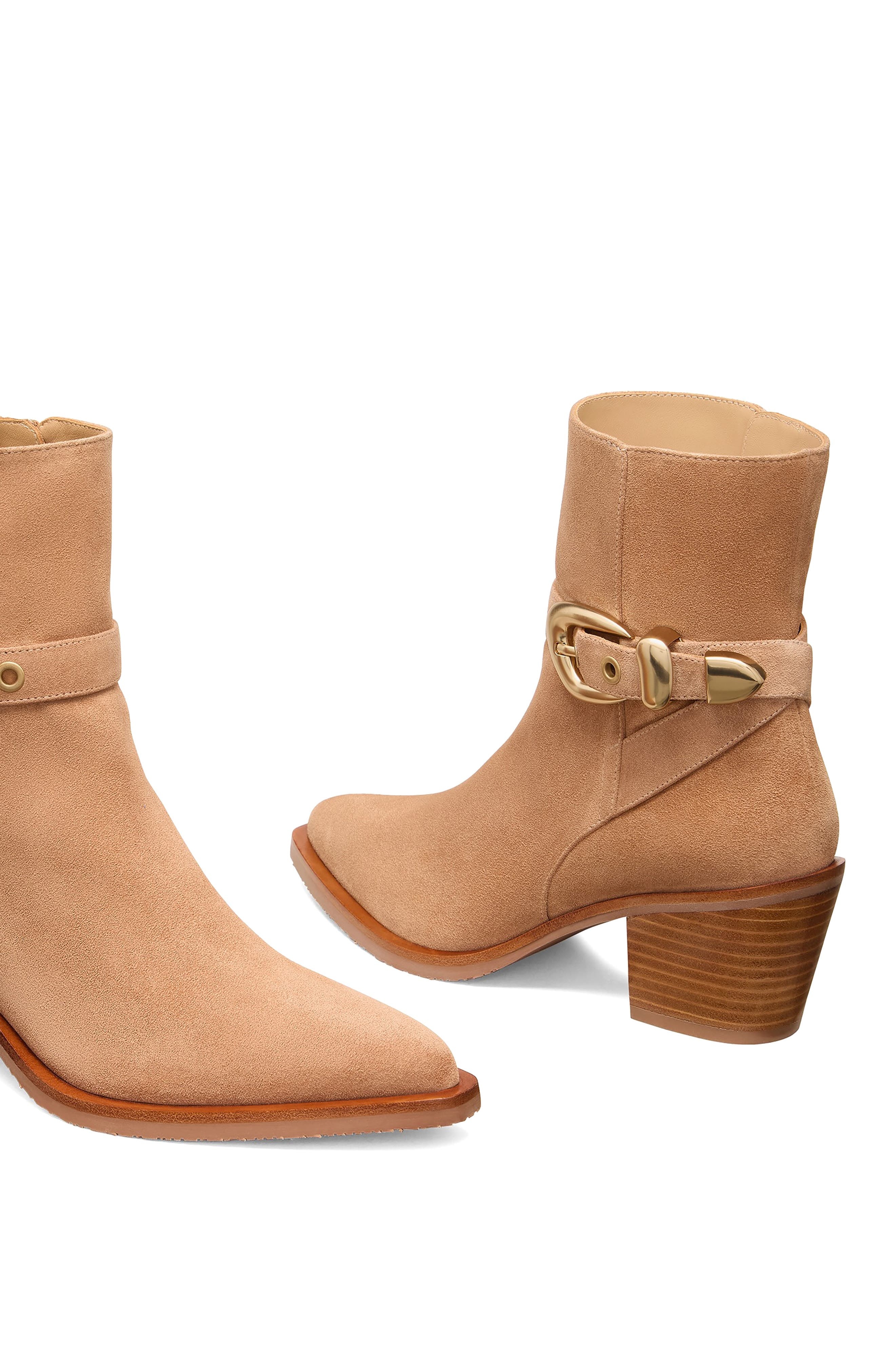 Stuart Weitzman Maven Western Bootie in New Camel/Caramel at Nordstrom - 4