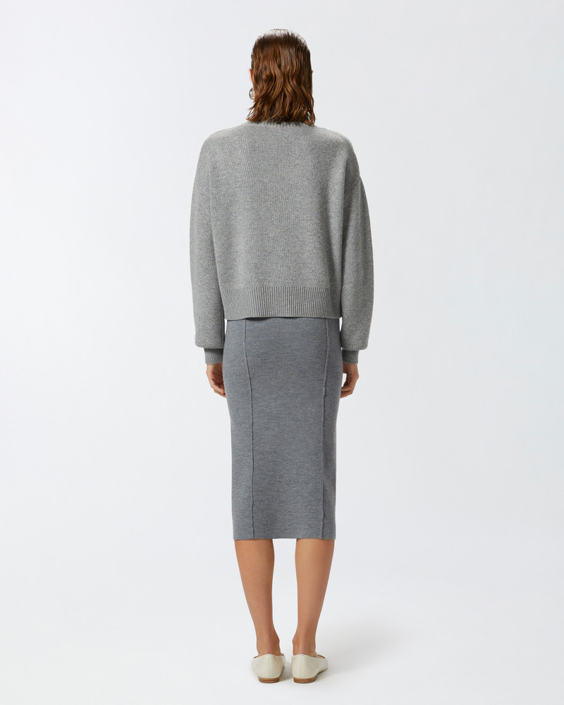 WOOL-KNIT PENCIL SKIRT 5