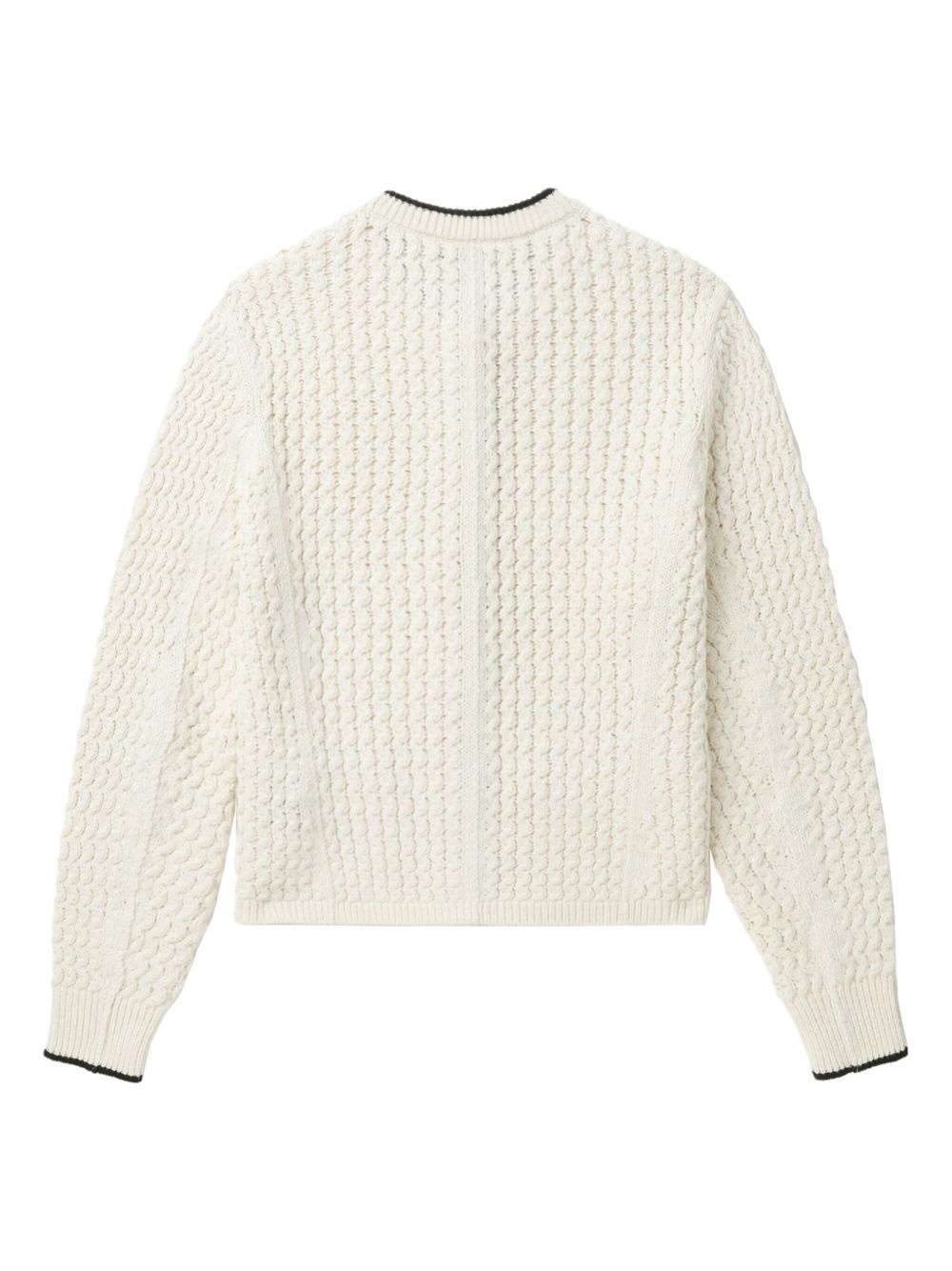 contrasting-trim cardigan - 6