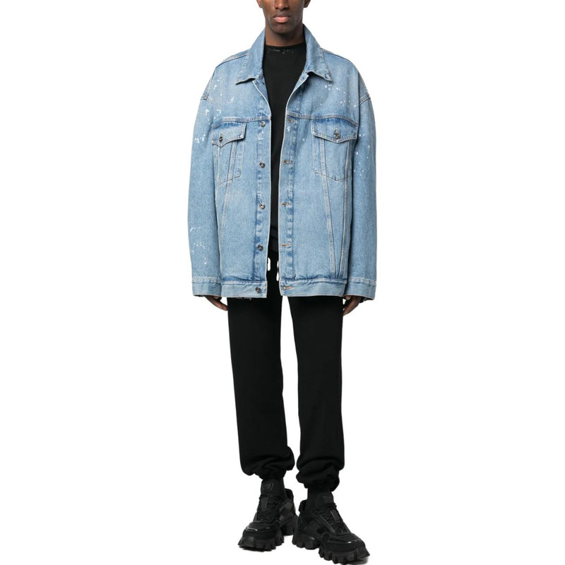 Off-White Off-White Blue Button Denim Jacket 'Medium Blue' OMYE083S23DEN0014600 outlook