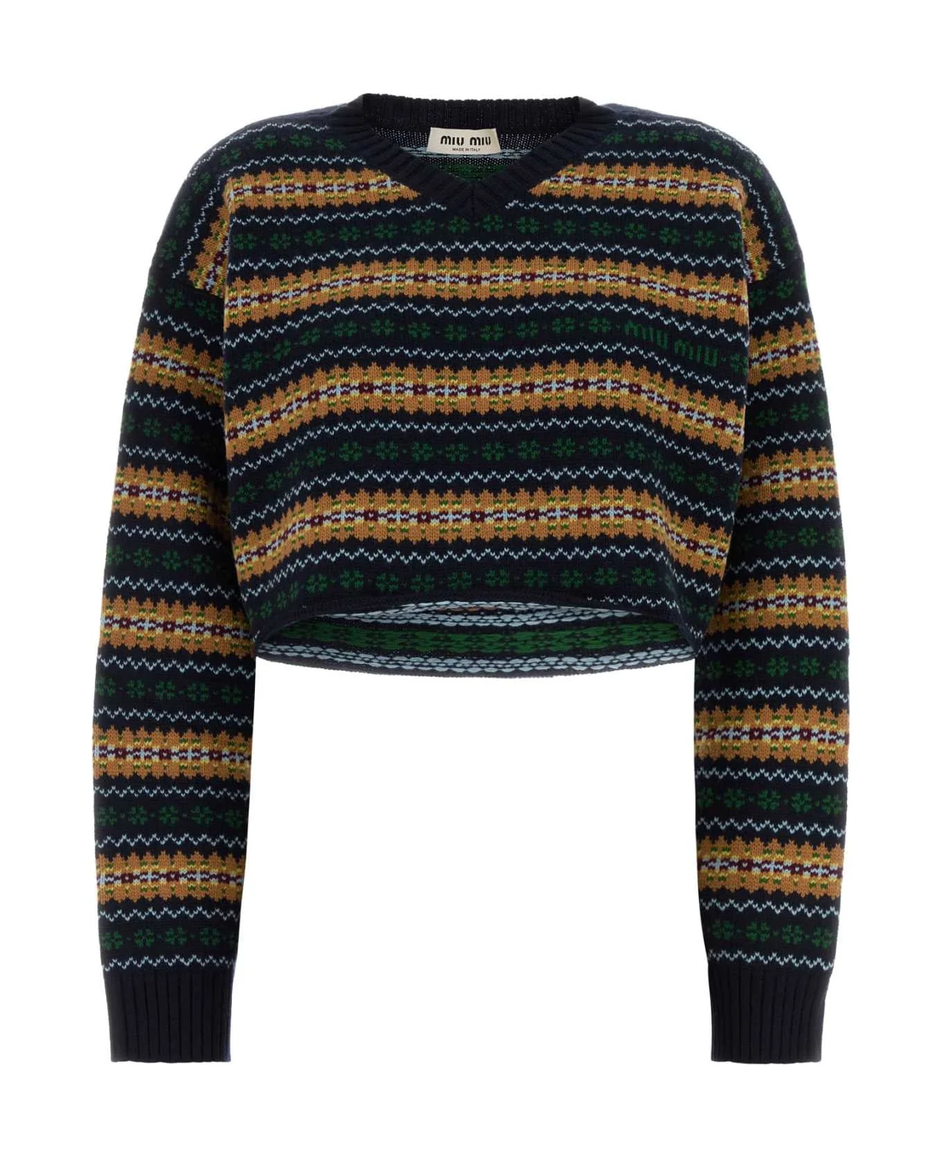 Embroidered Wool Sweater - 1