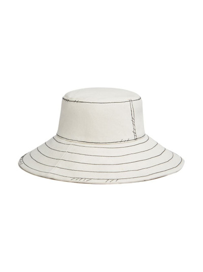 Marni contrast-stitching cotton hat outlook