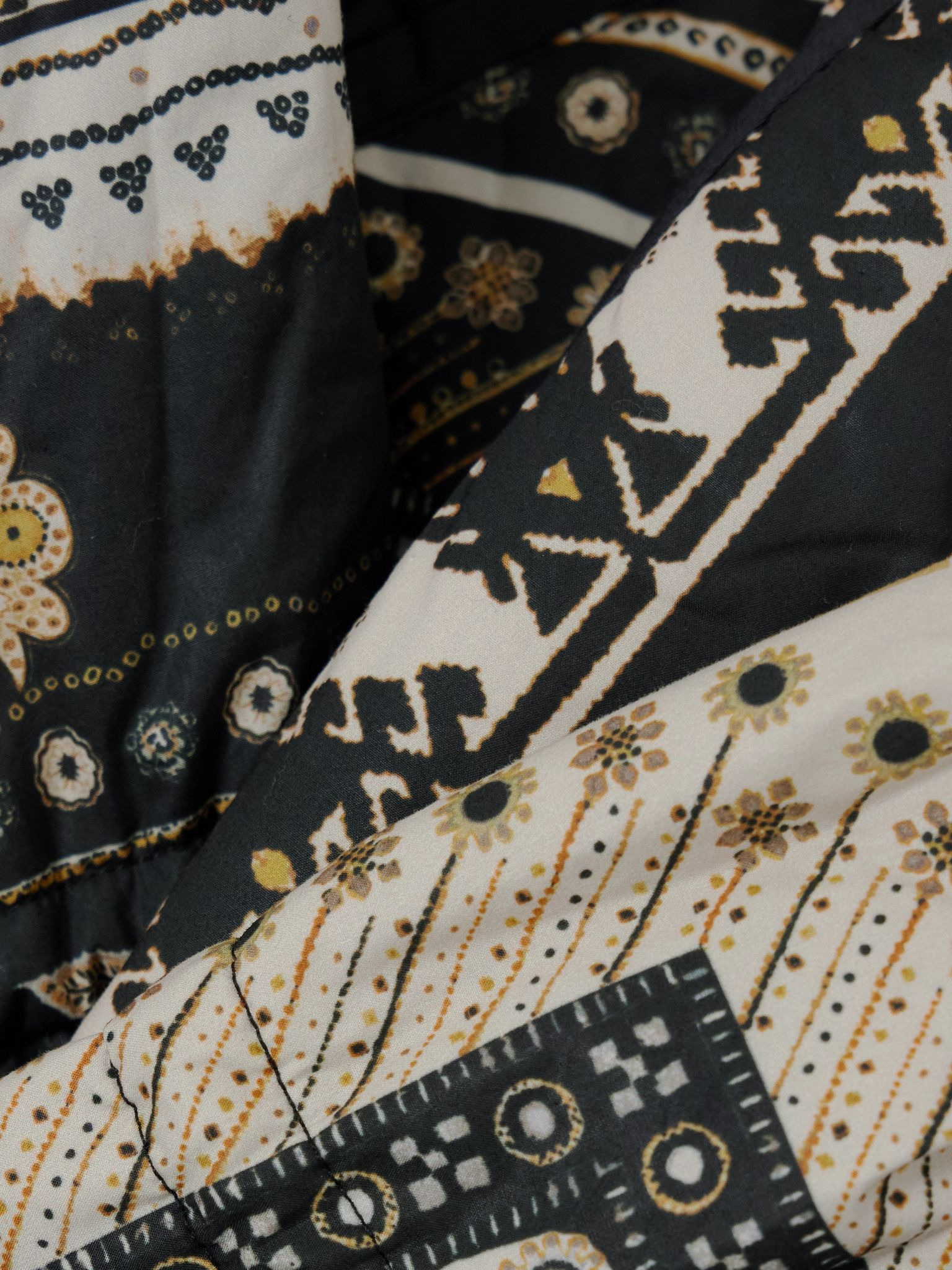 Granger padded printed shell jacket Black - 5
