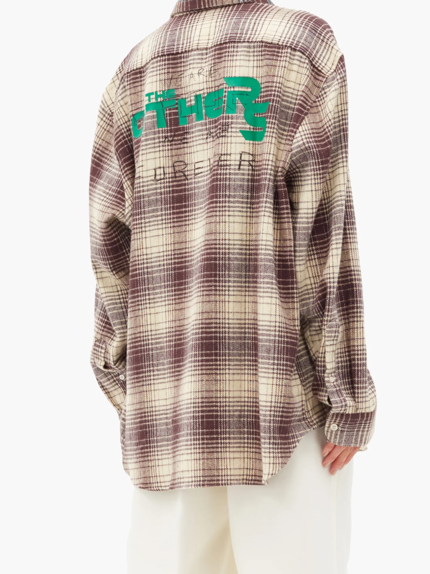 The Others plaid cotton-flannel shirt - 2