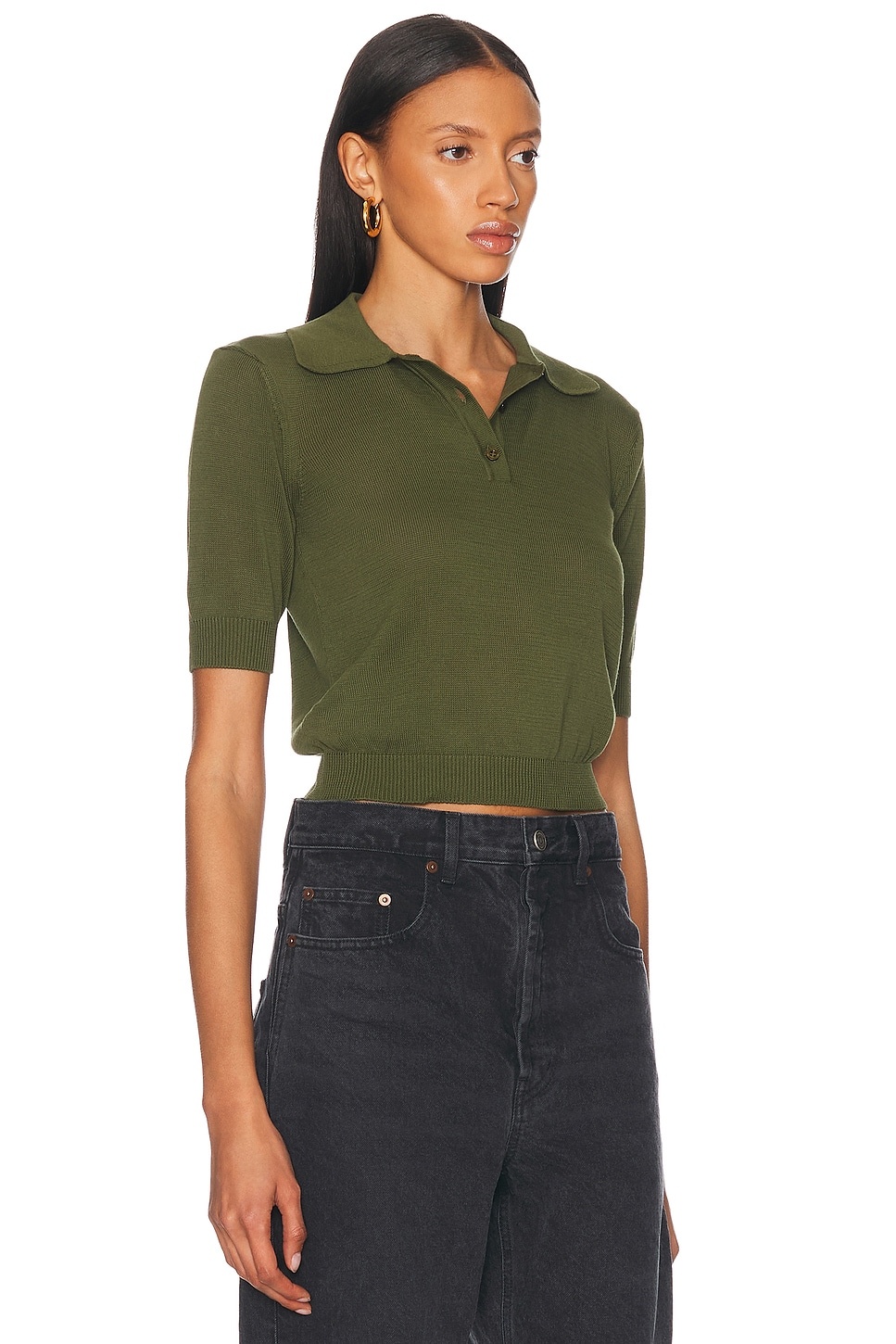 Short Sleeve Polo Top - 2