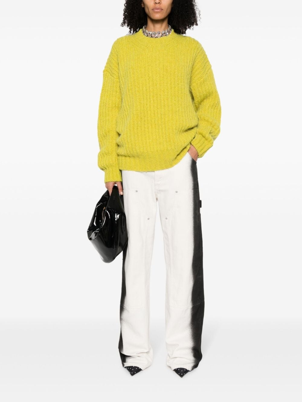 chunky-knit crew-neck jumper - 2