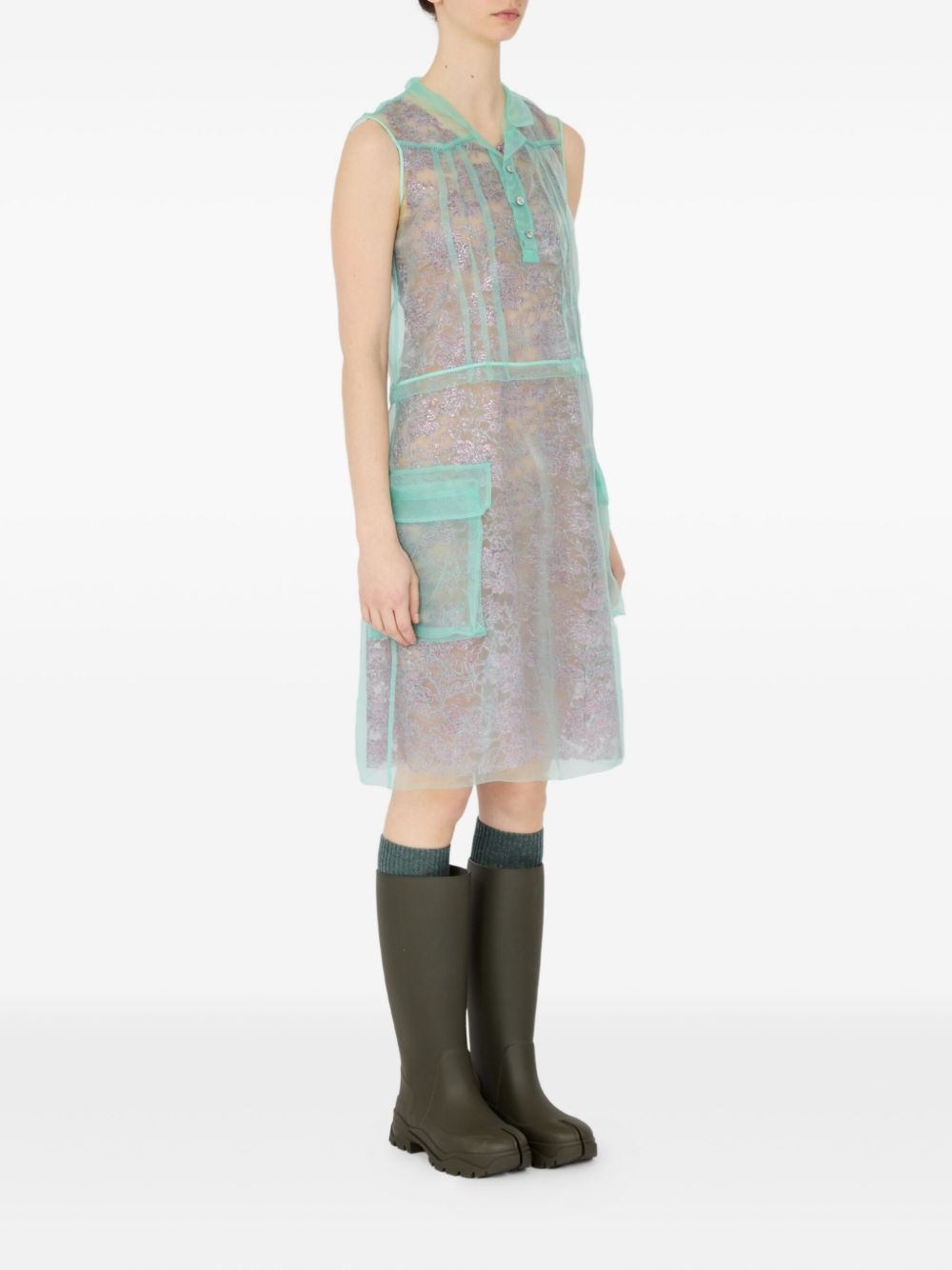 layered mini dress - 3