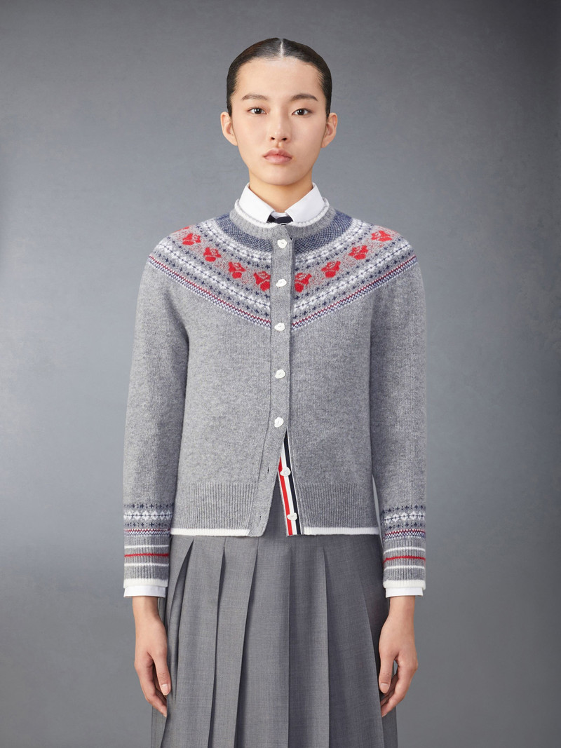 Wool and Mohair Rose Cardigan 1