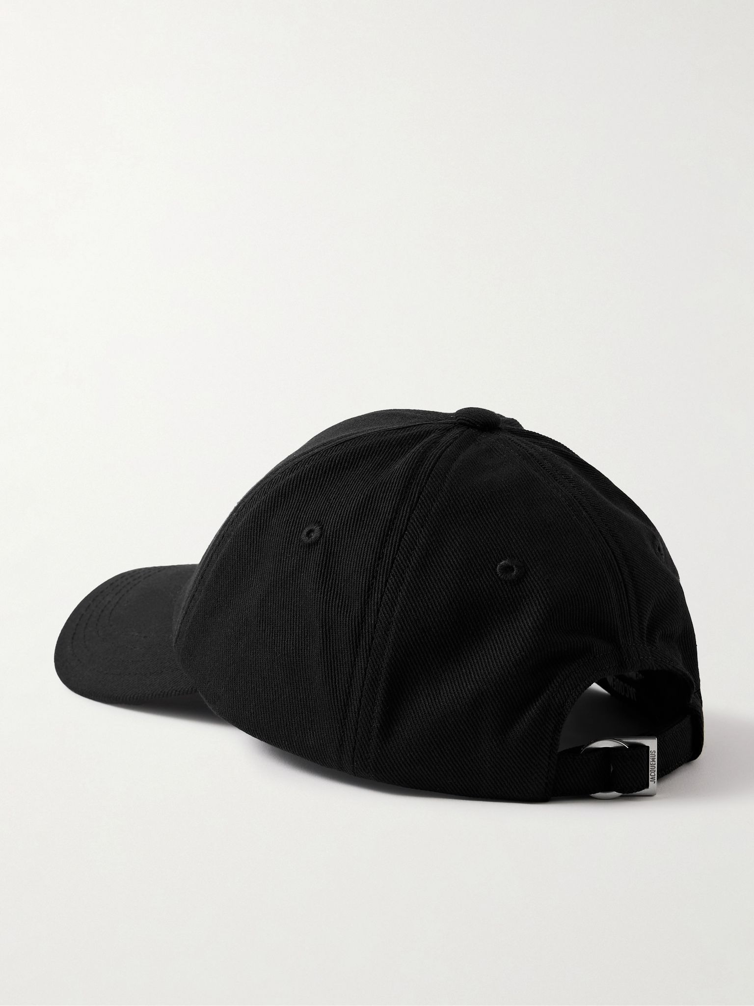 Embellished cotton-twill baseball cap Black - 3