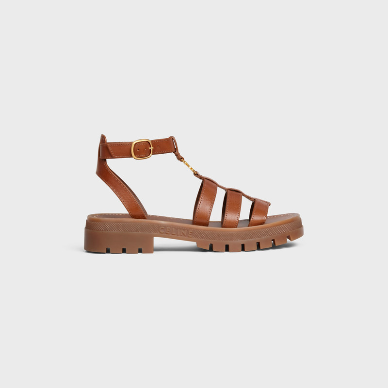 CELINE CLEA TRIOMPHE GLADIATOR SANDAL in CALFSKIN - VEGETAL TANNING 1
