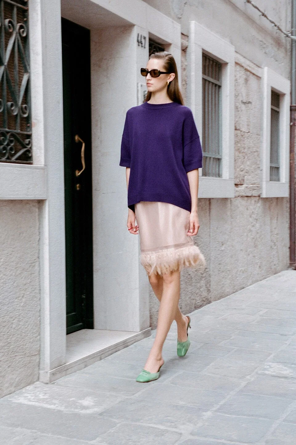 STAUD LARK SKIRT SANDROSE - 1