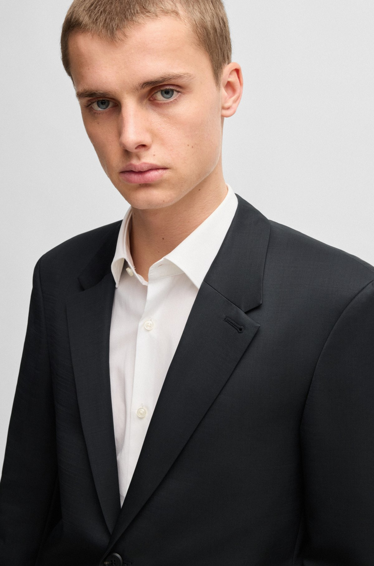 HUGO FORWARD SLIM-FIT SUIT JACKET IN WOOL-BLEND TWILL - 5