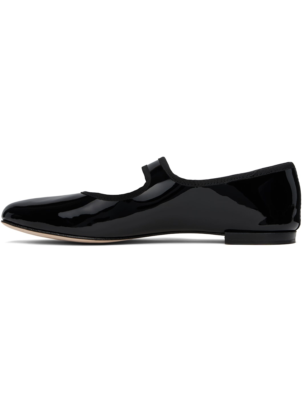 Black Georgia Mary Jane Ballerina Flats - 3