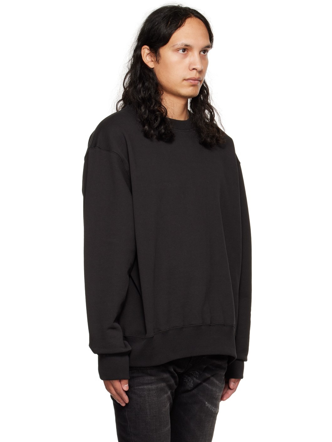 Black Crewneck Sweatshirt - 2