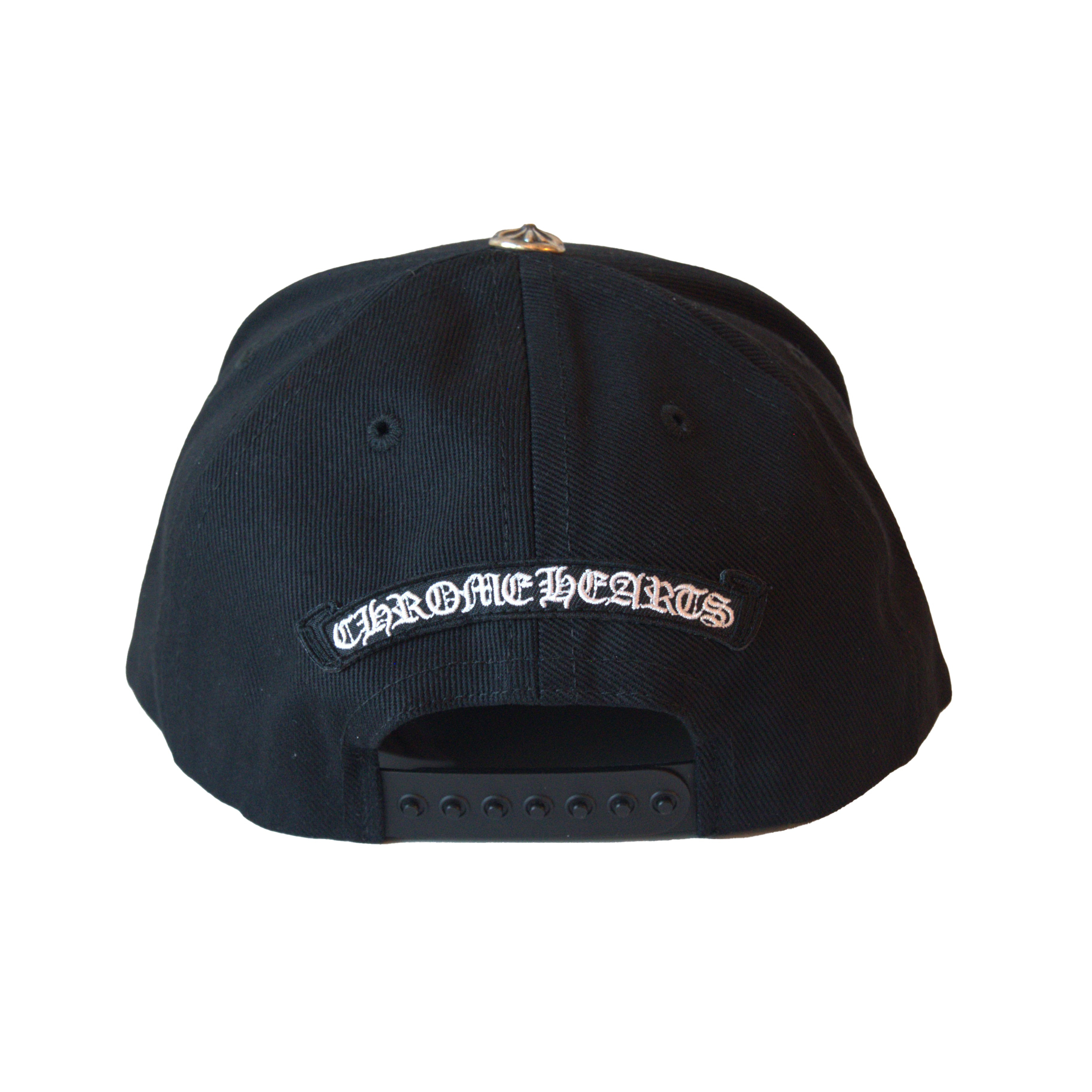 Chrome Hearts Embroidered Horseshoe Logo Hat Black - 3