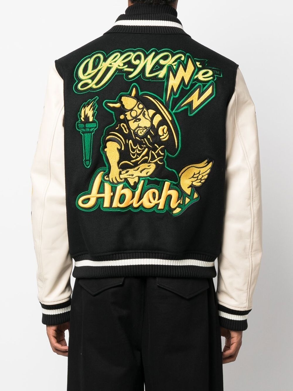 LOGO-PATCH VARSITY JACKET - 5