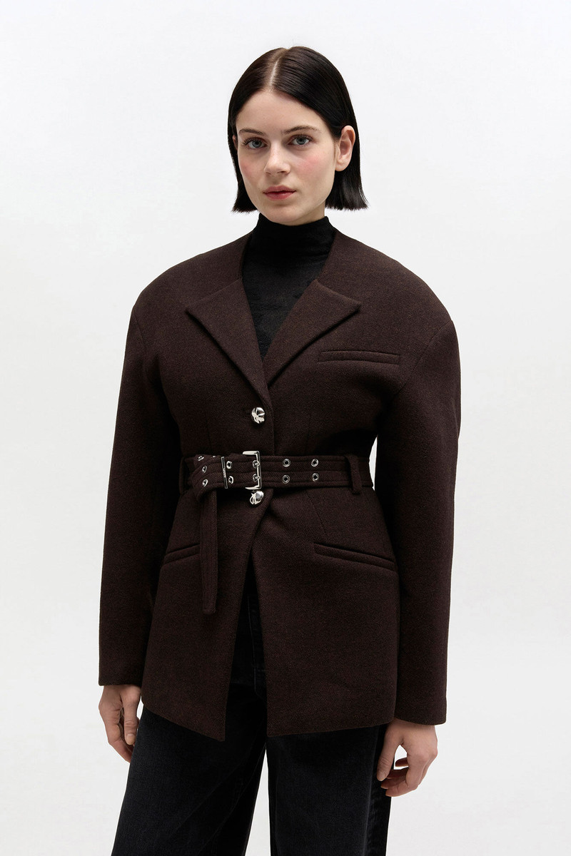 BROWN WOOL JACKET 3