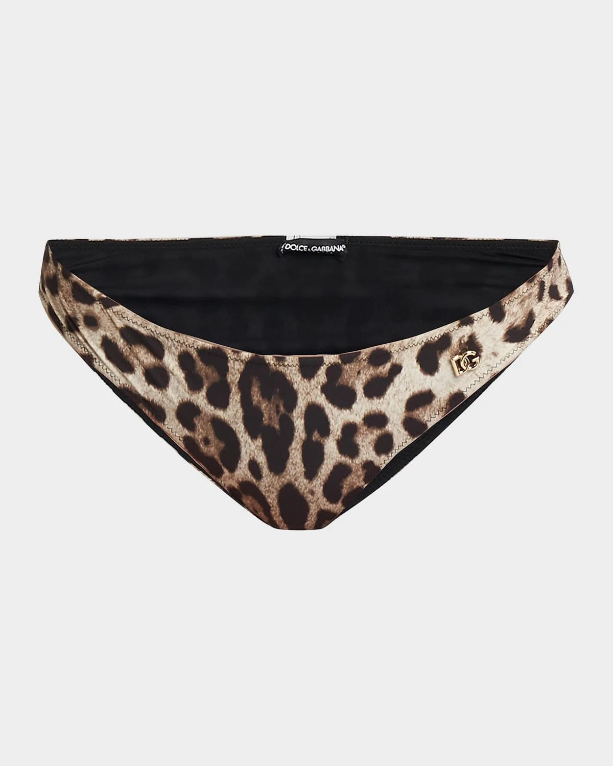 Leopard-Print Bikini Bottoms - 1
