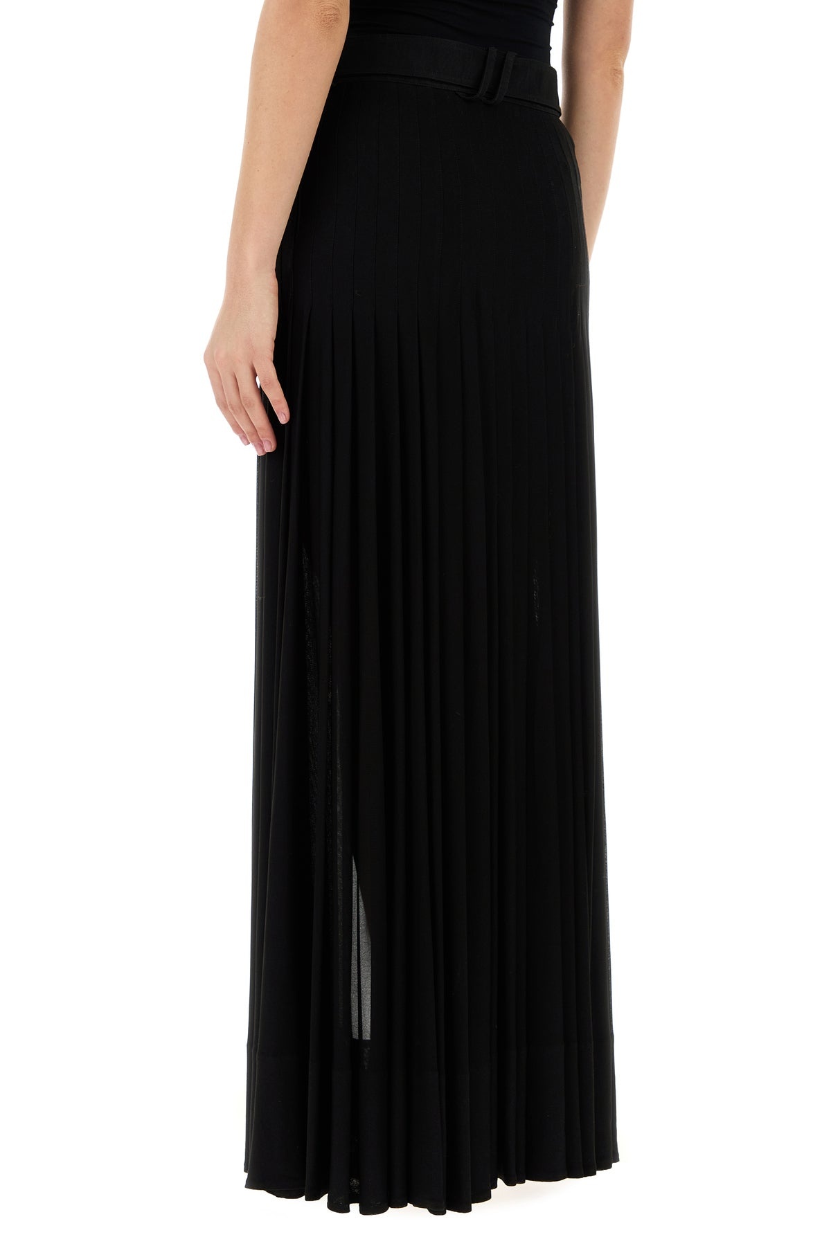 Black crepe skirt - 4