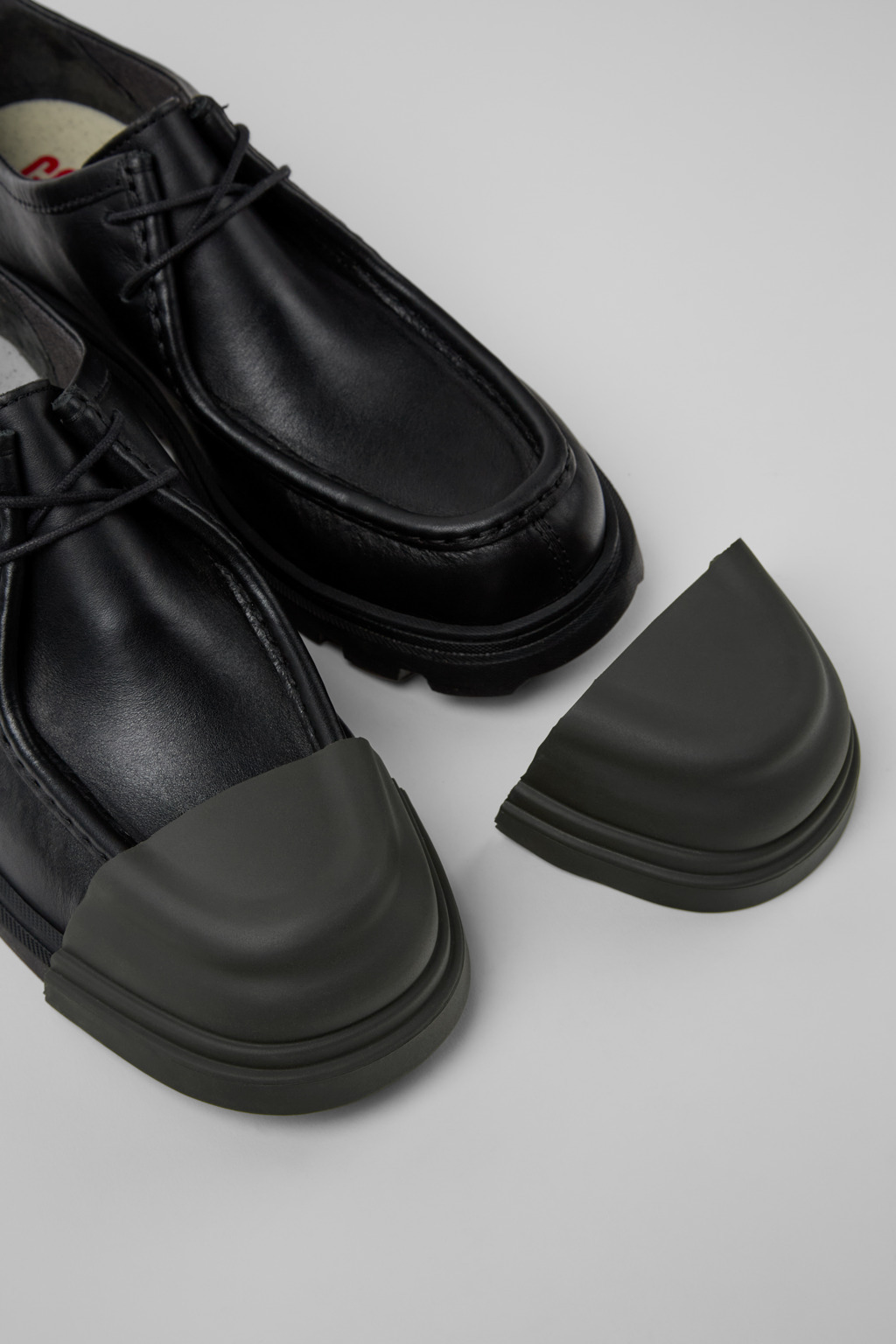 Black Leather Men's Shoe. - 6