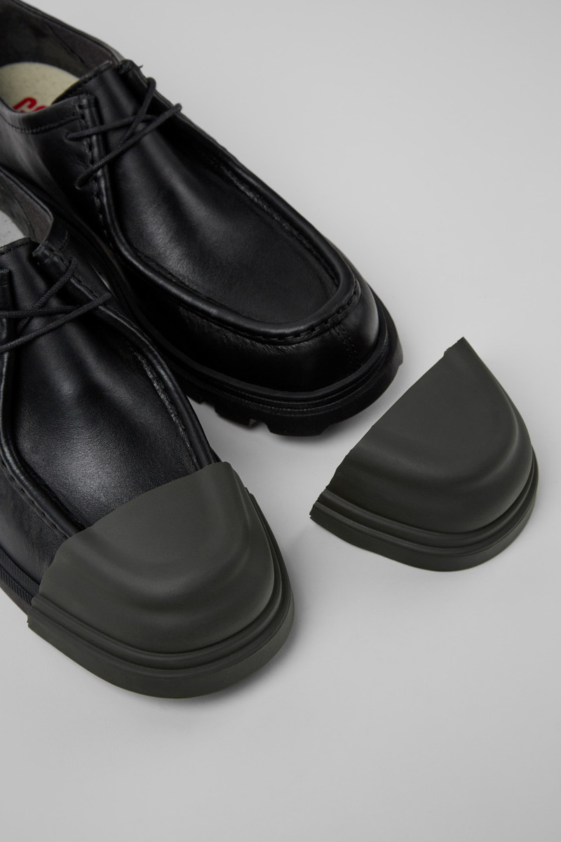 Black Leather Men's Shoe. 6
