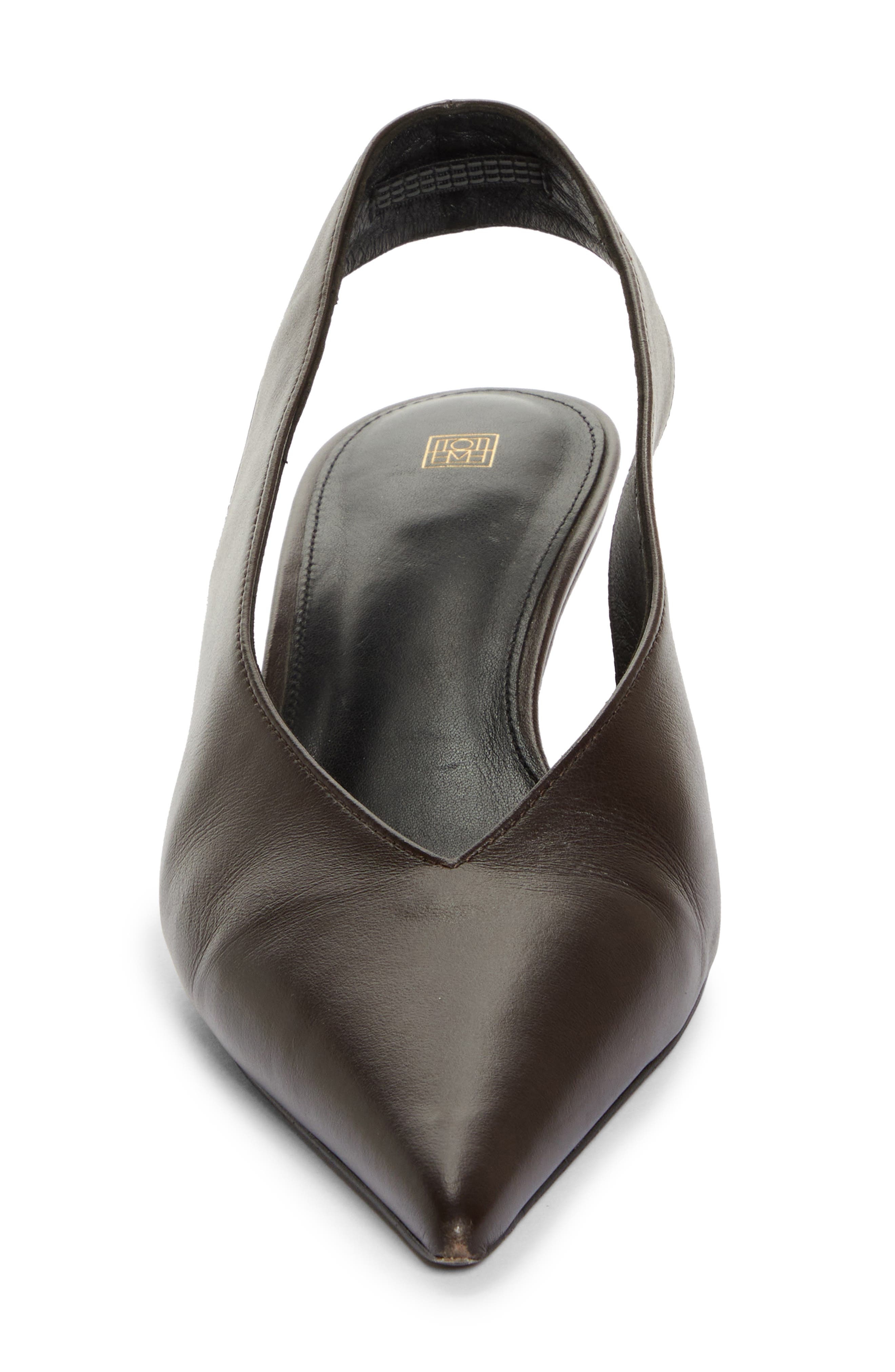 TOTEME The Wedge Heel Slingback Pump in Bark at Nordstrom - 4