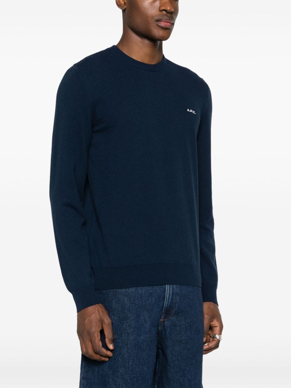 logo-embroidered jumper - 3