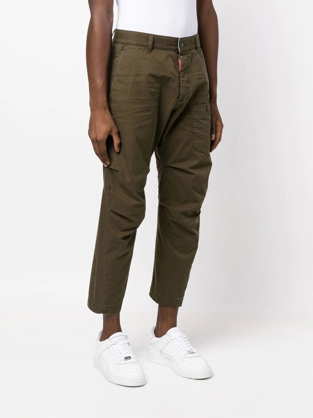 cropped cargo trousers - 3