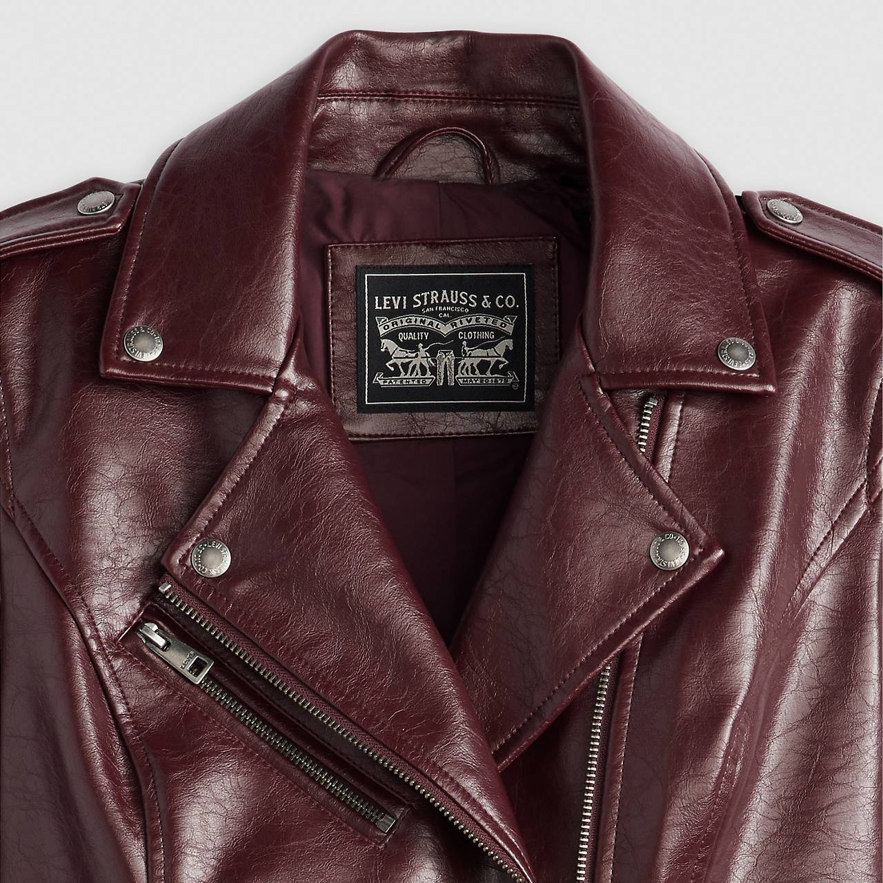 FAUX LEATHER MOTO JACKET - 4