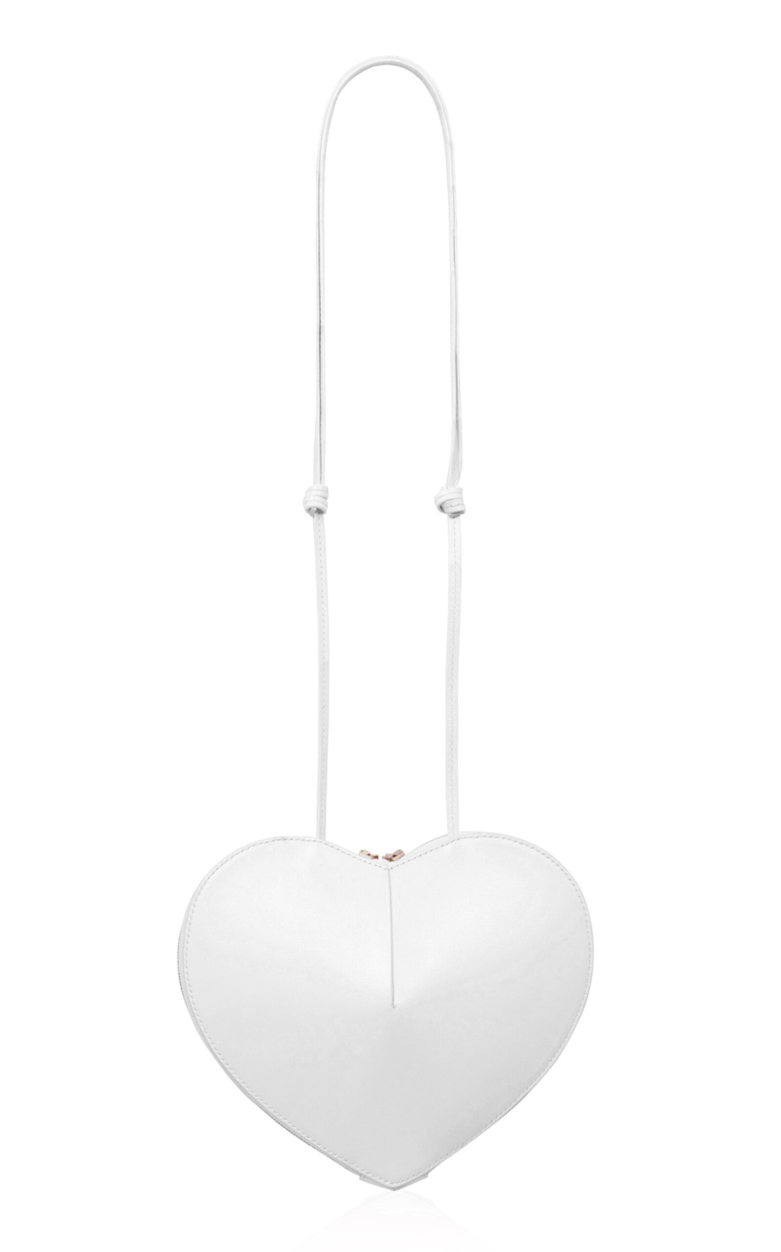 Le Coeur Leather Crossbody Bag white - 3