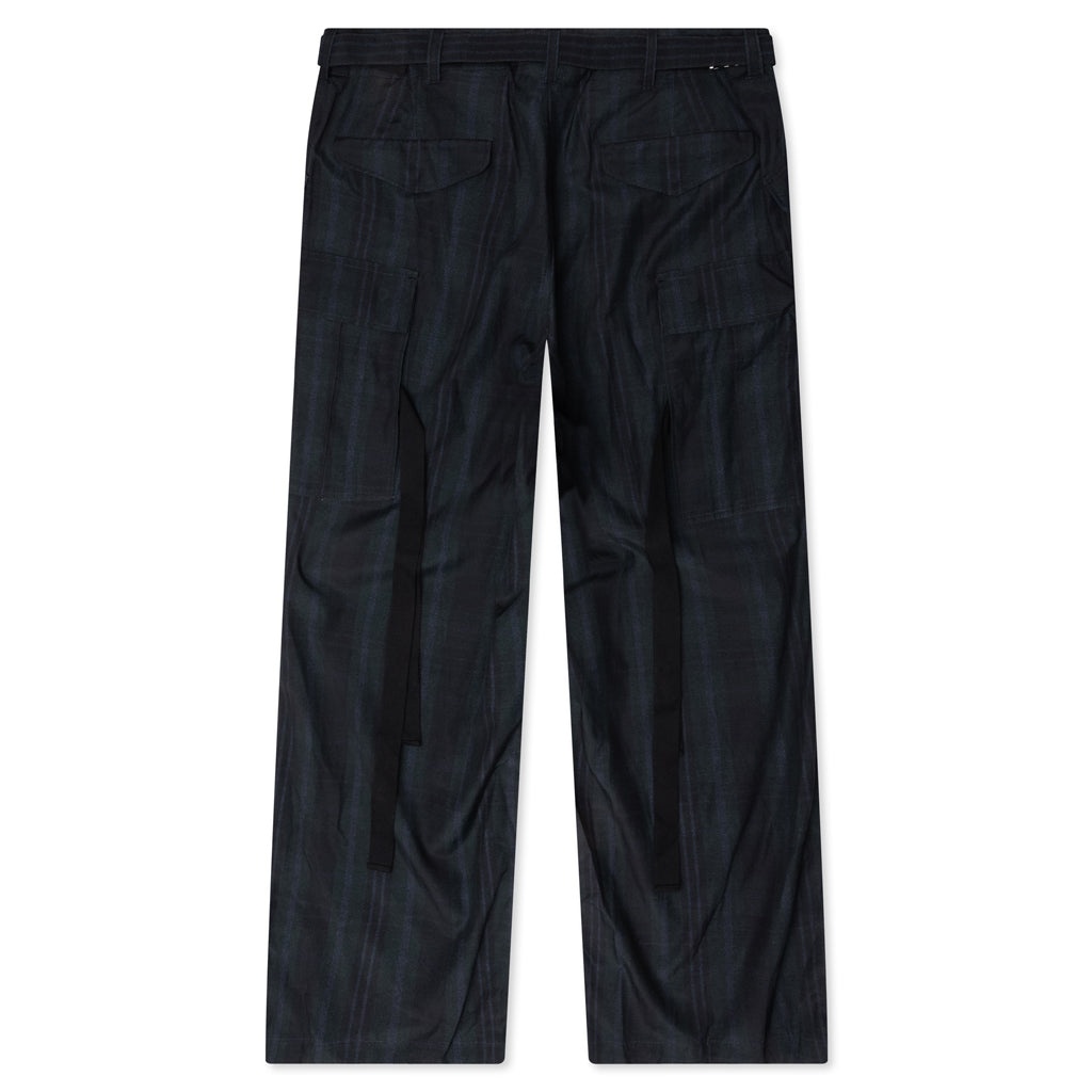 PLAID PANTS - BLACK - 2