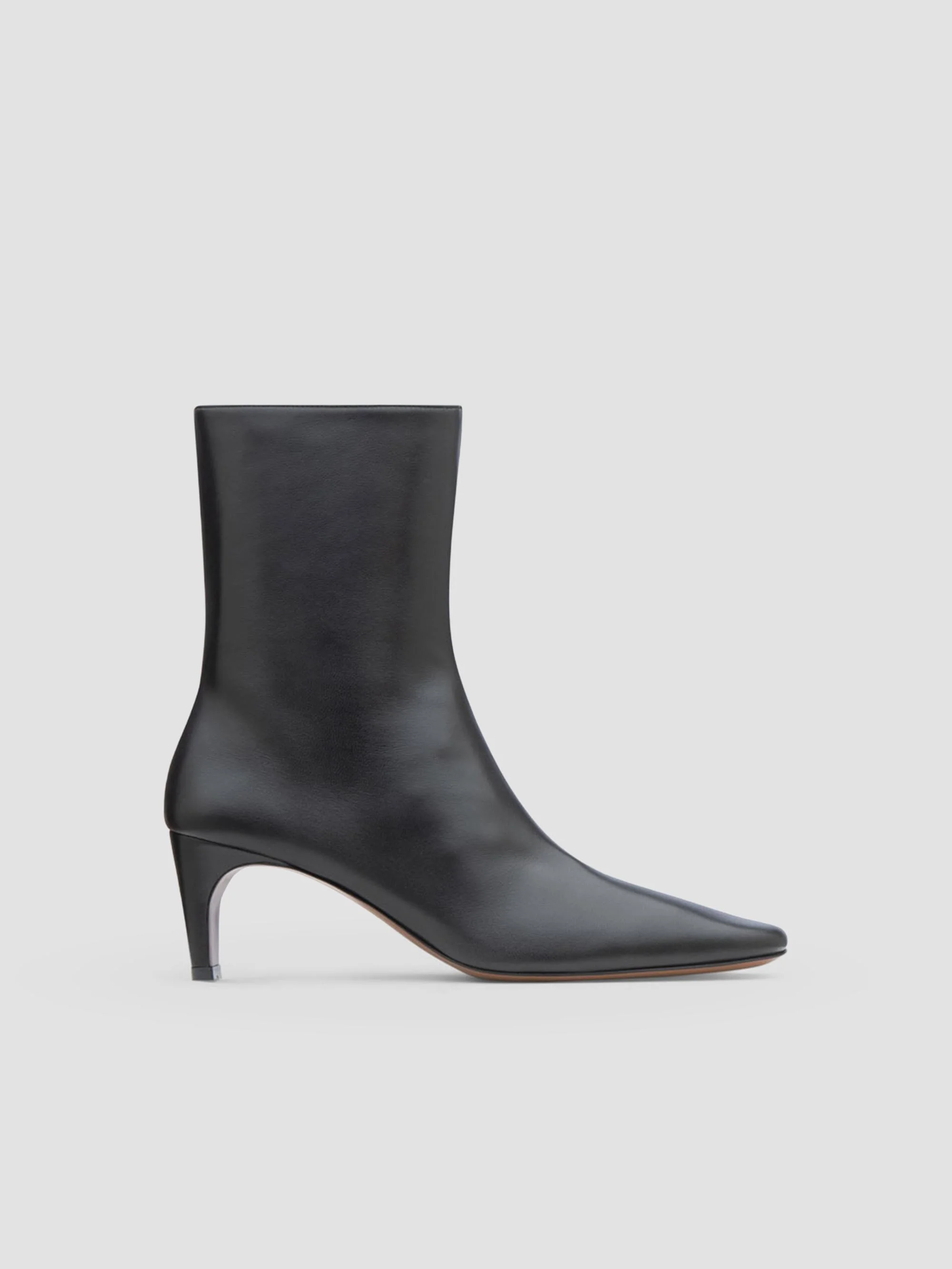 Women's Nervia 60MM Leather Boots - Black - 1