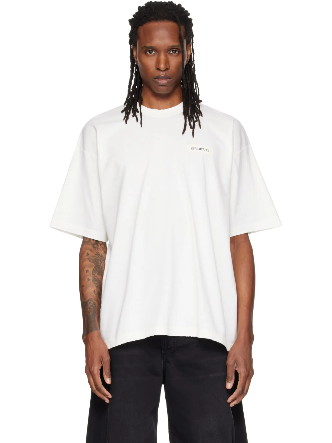Off-White Scribbled Logo Oversized T-shirt - 1